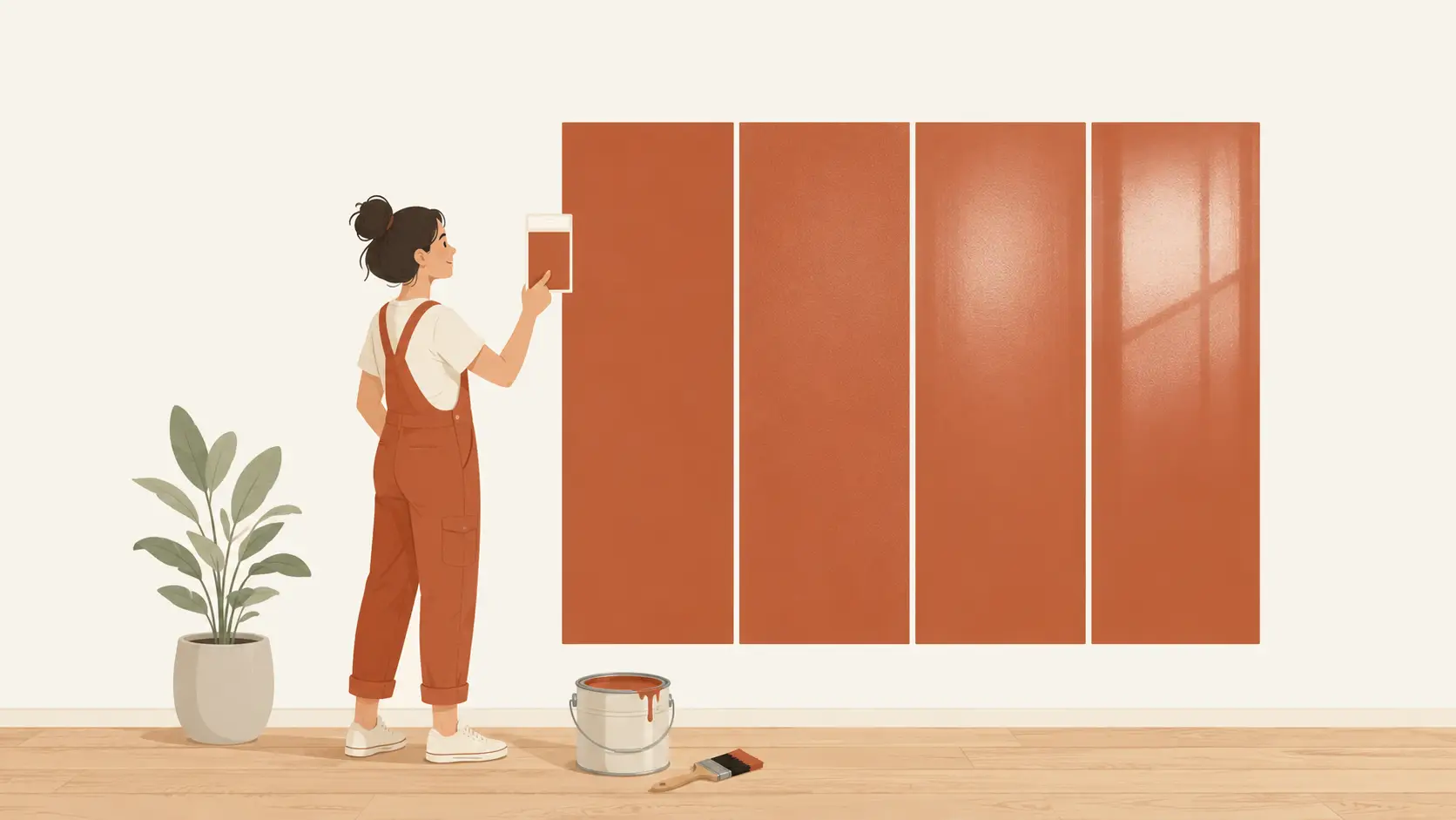 Illustration autour du choix des couleurs et des finitions